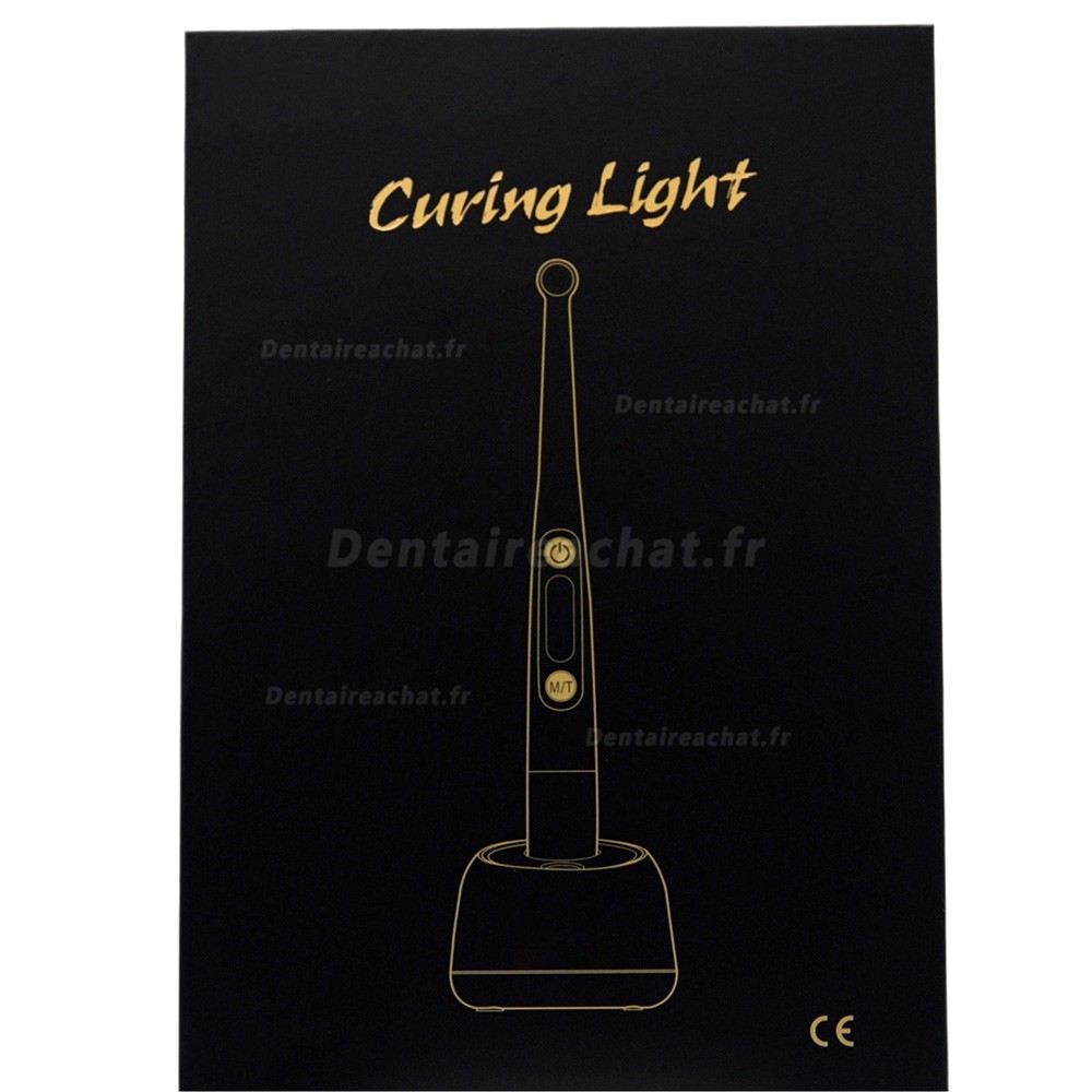 Lampe &agrave; polym&eacute;riser dentaire sans fil LED Mecco Q9 avec radiom&egrave;tre LED et d&eacute;tecteur de caries
